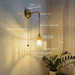Celako™ Cupira Wall Light | Glass Bathroom Mirror Light
