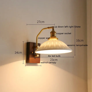 Celako™ Varnis Wall Light | Copper Bedroom Lighting