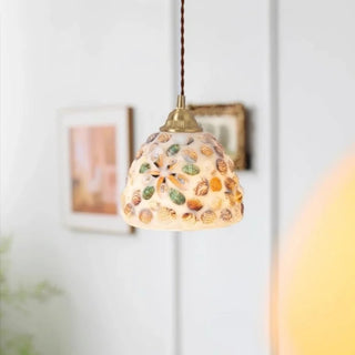 Celako™ Nacrela Pendant Light | Resin And Shell Bedroom Lighting