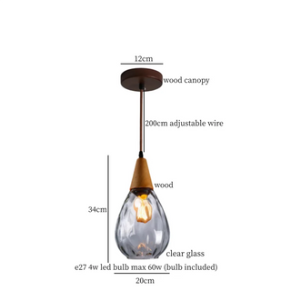 Celako™ Ondula Pendant Light | Glass Kitchen Island Lighting