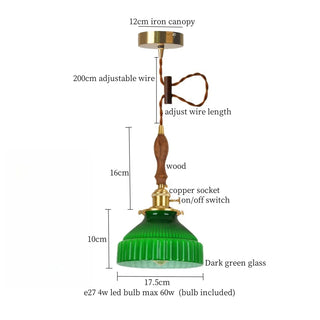 Celako™ Aurivelle Pendant Light | Glass Stone Kitchen Island Lighting
