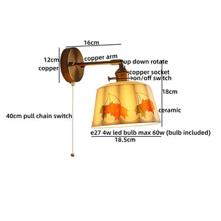 Celako™ Ceravi Wall Light | Copper Ceramic Living Room Lighting