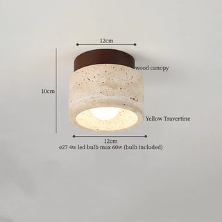 Celako™ Amberite Ceiling Light | Yellow Travertine Kitchen Island Lighting