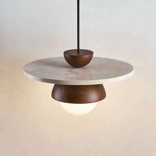 Celako™ Calcina Pendant Light | Yellow Travertine Stone Kitchen Island Lighting