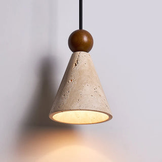 Celako™ Luteola Pendant Light | Yellow Travertine Bedroom Lighting