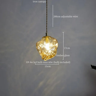 Celako™ Glacelle Pendant Light | Glass Stone Kitchen Island Lighting