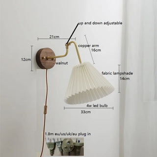 Celako™ Caldra Wall Light | Copper Bedroom Lighting