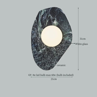 Celako™ Terraluna Wall Light | Ceramic Contemporary Bedroom Lighting