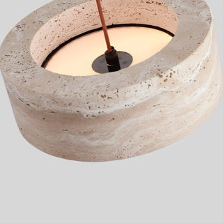 Celako™ Tivolux Pendant Light | Yellow Travertine Dining Room Lighting