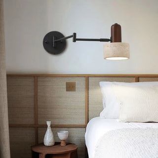 Celako™ Soltravera Wall Light | Yellow Travertine Living Room Lighting