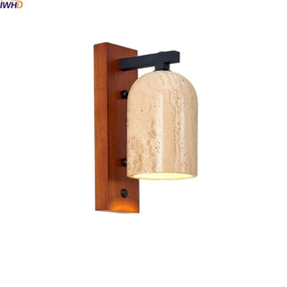 Celako™ Kiseki Wall Light | Travertine Entryway Lighting