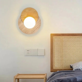 Applique murale Celako™ Levartine | Travertin Jaune Wabi Sabi