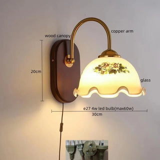 Celako™ Bellori Wall Light | Glass Bedroom Lighting