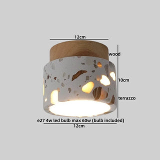 Celako™ Terzola Ceiling Light | Terrazzo Bedroom Lighting