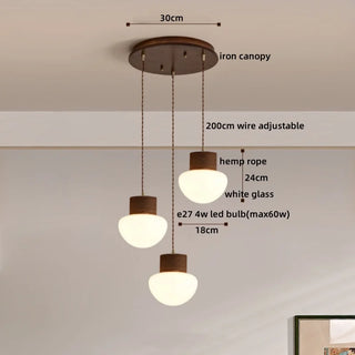 Celako™ Hemora Pendant Light | Glass Bedroom Lighting