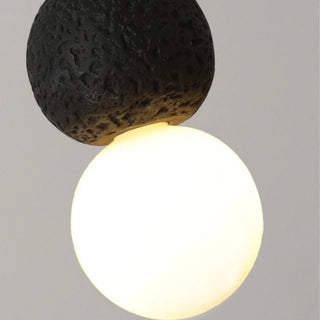 Celako™ Lapistra Pendant Light | Black Travertine Dining Room Lighting