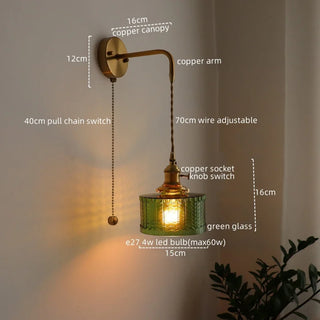 Celako™ Cupira Wall Light | Glass Bathroom Mirror Light