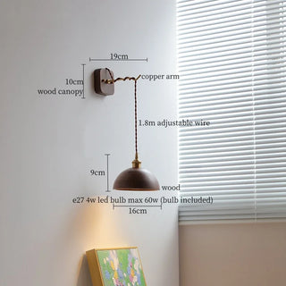 Celako™ Sylvar Wall Light | Wood Mid Century Modern Living Room Lighting