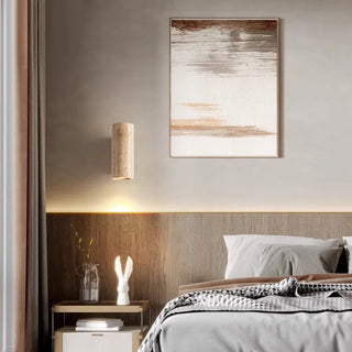 Celako™ Terravie Wall Light | Yellow Travertine Living Room Lighting