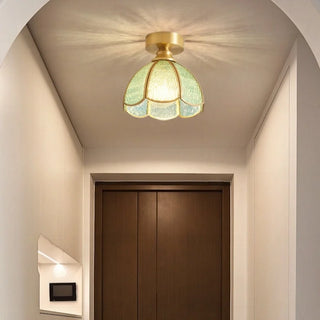 Celako™ Cupriglaze Ceiling Light | Glass Copper Vintage Bedroom Lighting