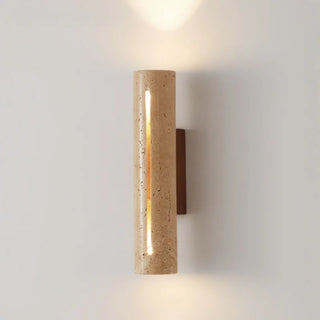 Celako™ Aureti Wall Light | Yellow Travertine Bedroom Lighting