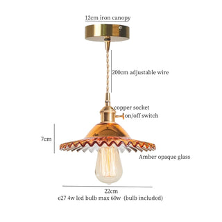 Celako™ Solambra Pendant Light | Glass Stone Kitchen Island Lighting