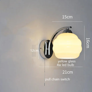 Celako™ Sphera Wall Light | Glass Bedroom Lighting