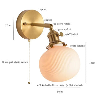 Celako™ Albarium Wall Light | Copper Living Room Lighting