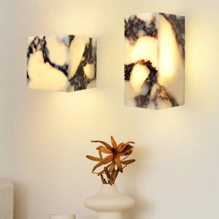 Celako™ Cavari Wall Light | Stone Bedside Lighting