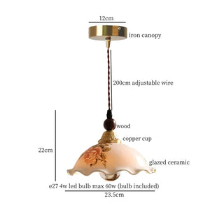 Celako™ Kaolisse Pendant Light | Hand-Painted Ceramic Kitchen Island Lighting