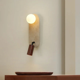 Celako™ Luterra Wall Light | Yellow Travertine Living Room Lighting