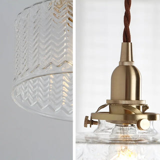 Celako™ Vitralla Pendant Light | Clear Glass Vintage