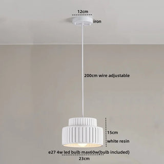 Celako™ Velora Pendant Light | Resin Bedroom Lighting