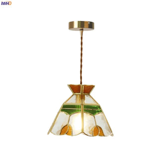 Celako™ Prismora Pendant Light | Glass Tiffany Style Bedroom Lighting