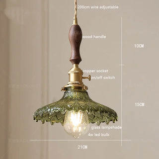 Celako™ Lunare Pendant Light | Glass Stone Bedroom Lighting