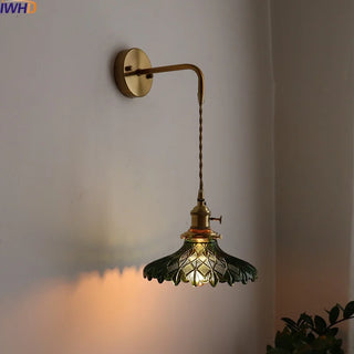 Celako™ Patinea Wall Light | Glass Bedroom Lighting