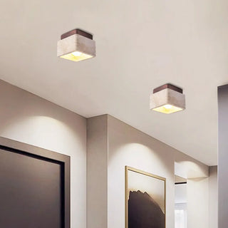 Celako™ Caluma Ceiling Light | Yellow Travertine Vintage