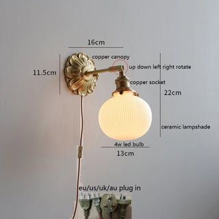 Celako™ Vesani Wall Light | Copper Bedroom Lighting