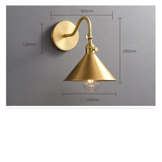 Celako™ Coppola Wall Light | Copper Bedroom Lighting