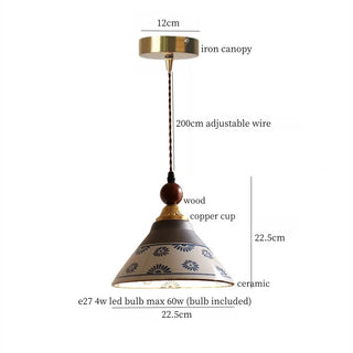 Celako™ Argilune Pendant Light | Ceramic American Vintage Dining Room Lighting