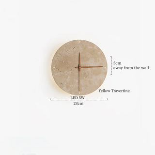Celako™ Solvertine Wall Light | Yellow Travertine Japan Wabi Sabi Bedroom Lighting