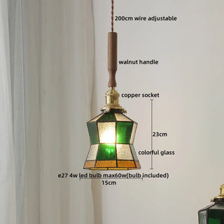 Celako™ Cuvelo Pendant Light | Glass Copper Bedroom Lighting