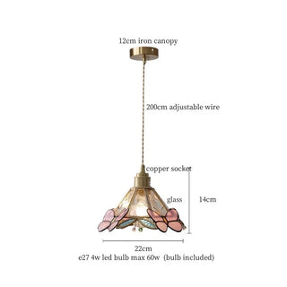 Celako™ Papillure Pendant Light | Glass Bedroom Lighting