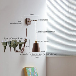 Celako™ Sylvar Wall Light | Wood Mid Century Modern Living Room Lighting