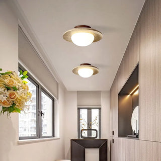 Celako™ Ishiwa Ceiling Light | Yellow Travertine Kitchen Island Lighting