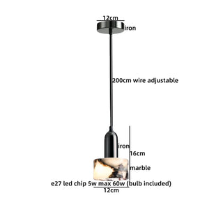 Celako™ Calmaro Pendant Light | Marble Dining Room Lighting