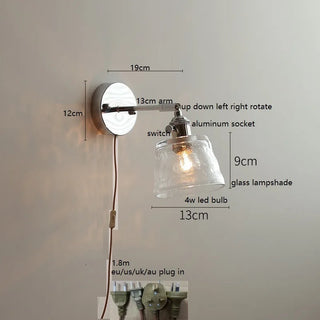 Celako™ Silvra Wall Light | Glass Entryway Lighting