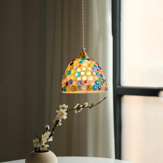 Celako™ Vitrassa Pendant Light | Resin And Crystal Dining Room Lighting