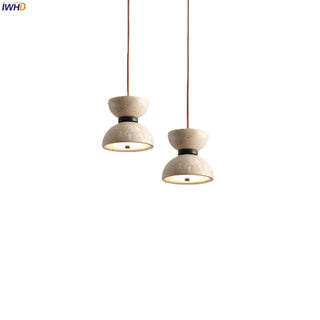 Celako™ Luserna Pendant Light | Yellow Travertine Dining Room Lighting