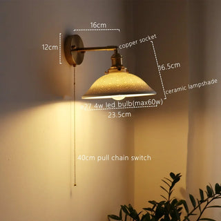 Celako™ Obvara Wall Light | Copper Bedroom Lighting